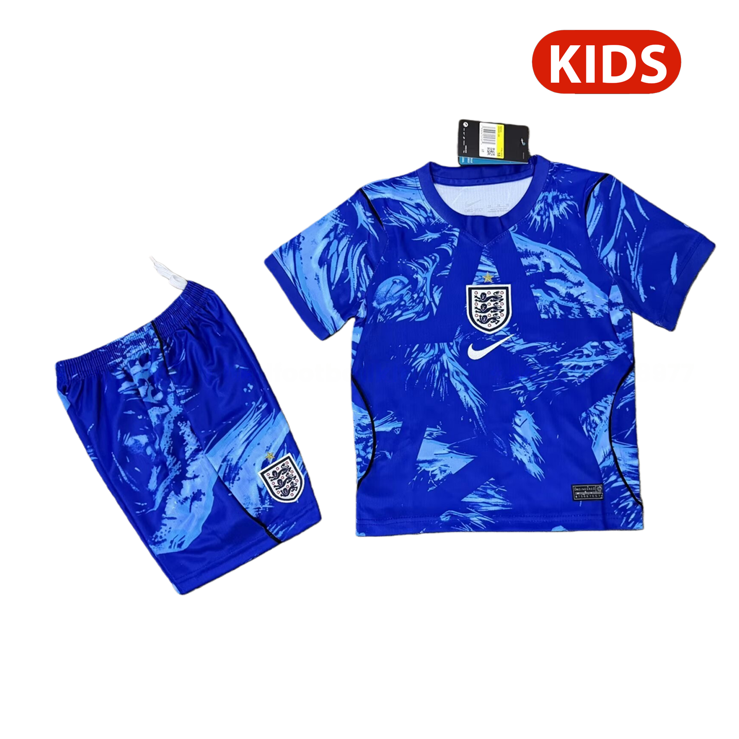 England 2026 Blue Goalkeeper Kids Kit - JerseysGala
