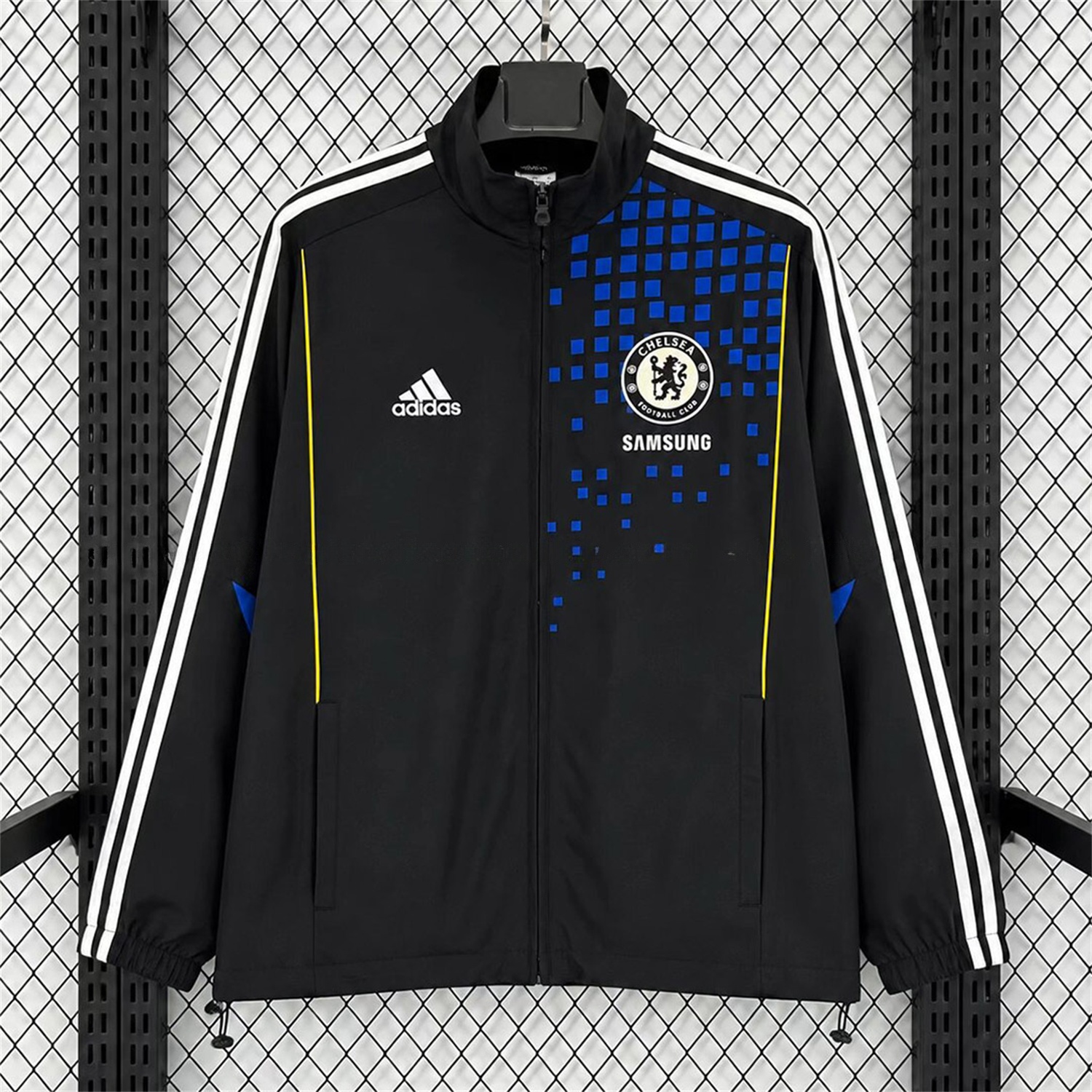 Retro C.H.E.L.S.E.A 2011-12 Windbreaker Jacket - Black - JerseysGala