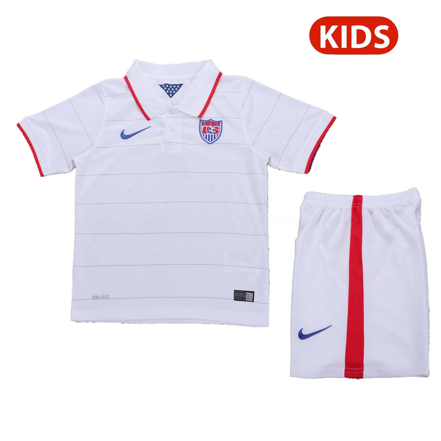 Retro United States USA 2014 Home Kids Kit - JerseysGala