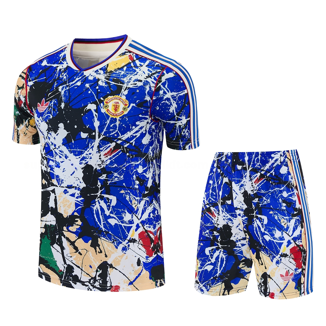 Manchester United 26-27 Retro Style Short-Sleeve Training Set - Colors Top & Colors Pants - JerseysGala