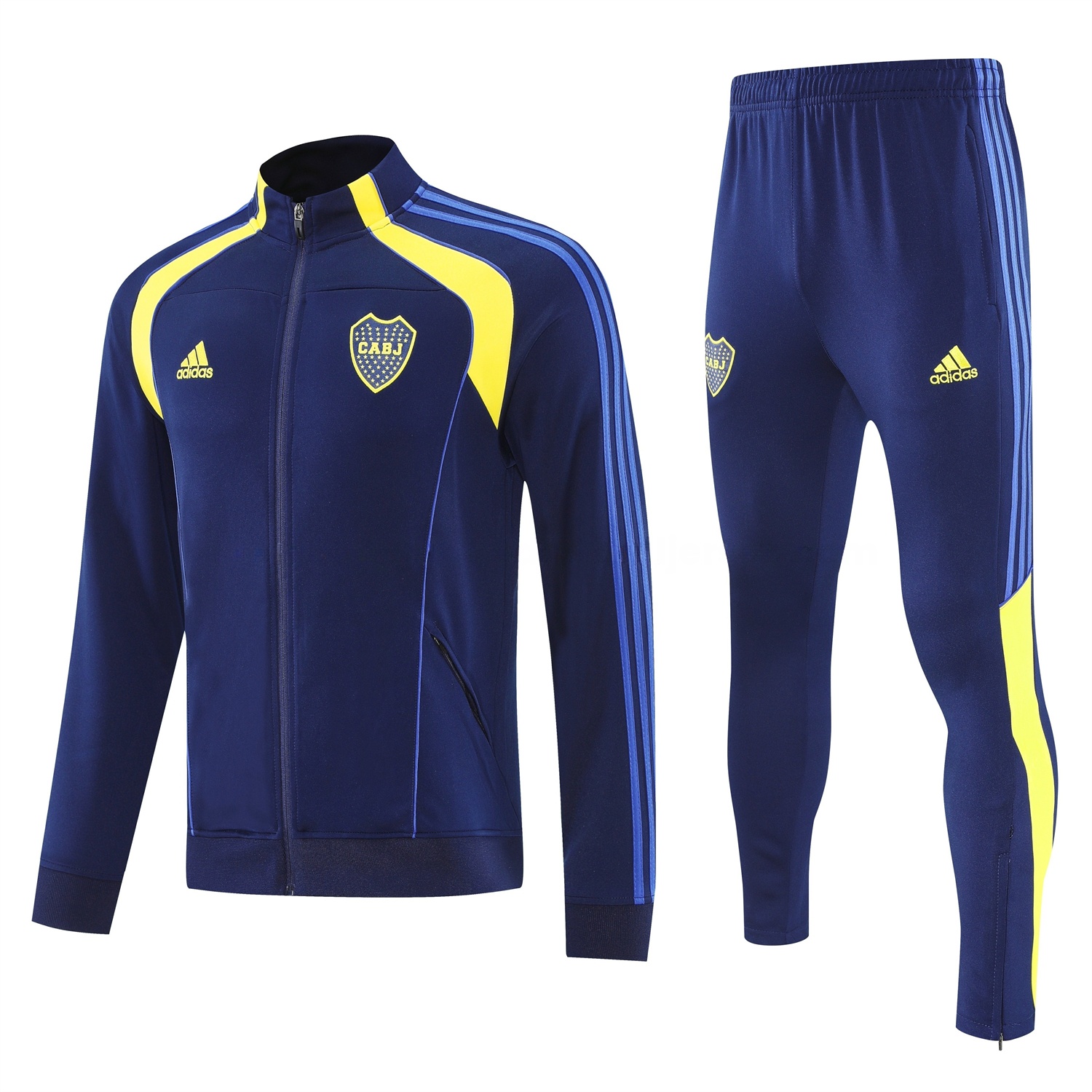 Boca Juniors 2026 Jacket Training Tracksuit - Dark Blue With Yellow Jackets & Pants - JerseysGala