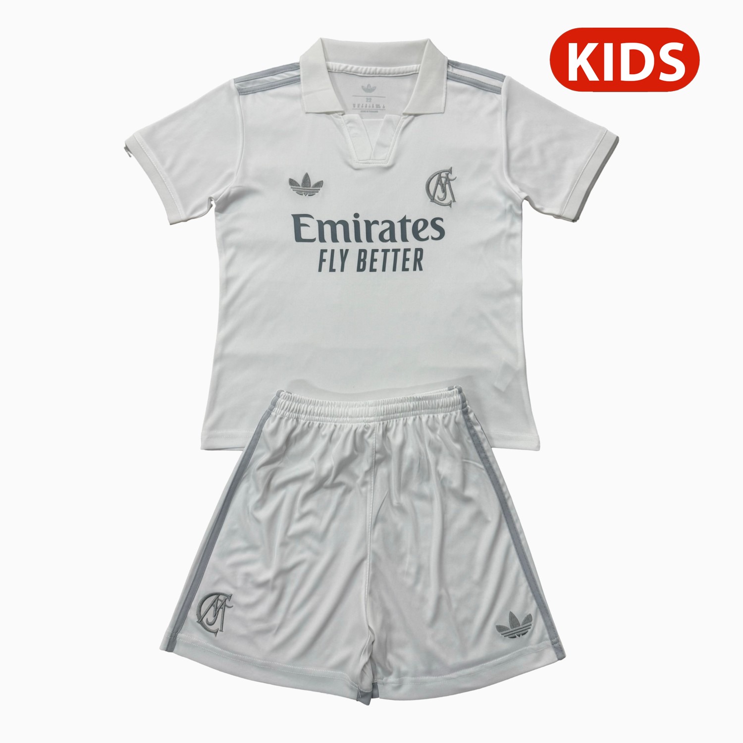 Real Madrid 26-27 Anniversary White Special Kids Kit - JerseysGala