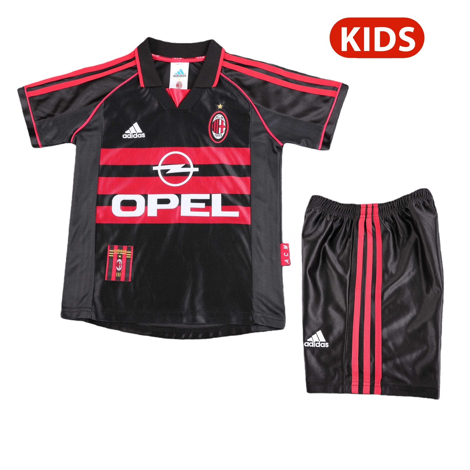 Retro AC Milan 1998-99 Third Kids Kit - JerseysGala