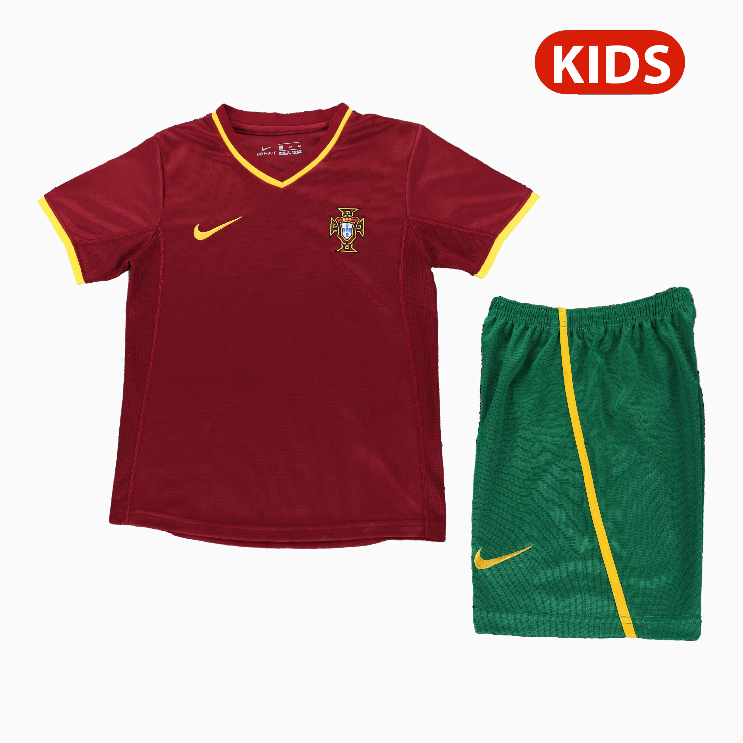 Retro Portugal 2000 Home Kids Kit - JerseysGala