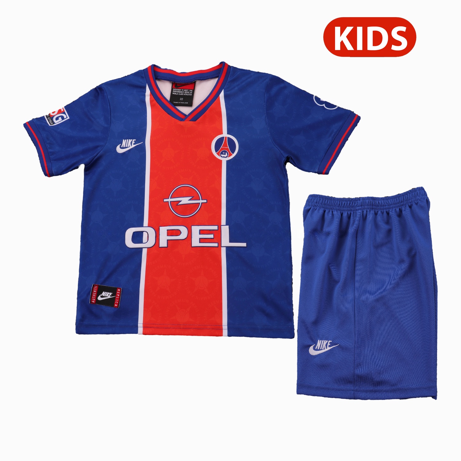 Retro Paris Saint-Germain PSG 1995-96 Home Kids Kit - JerseysGala