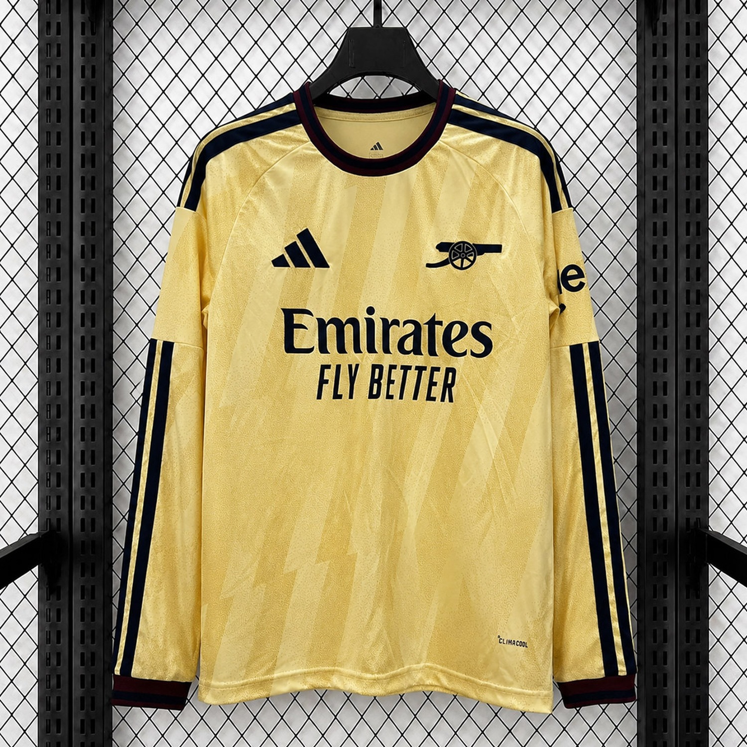 Arsenal 26-27 Third Gold Long Sleeves Jersey - Fans Version - JerseysGala