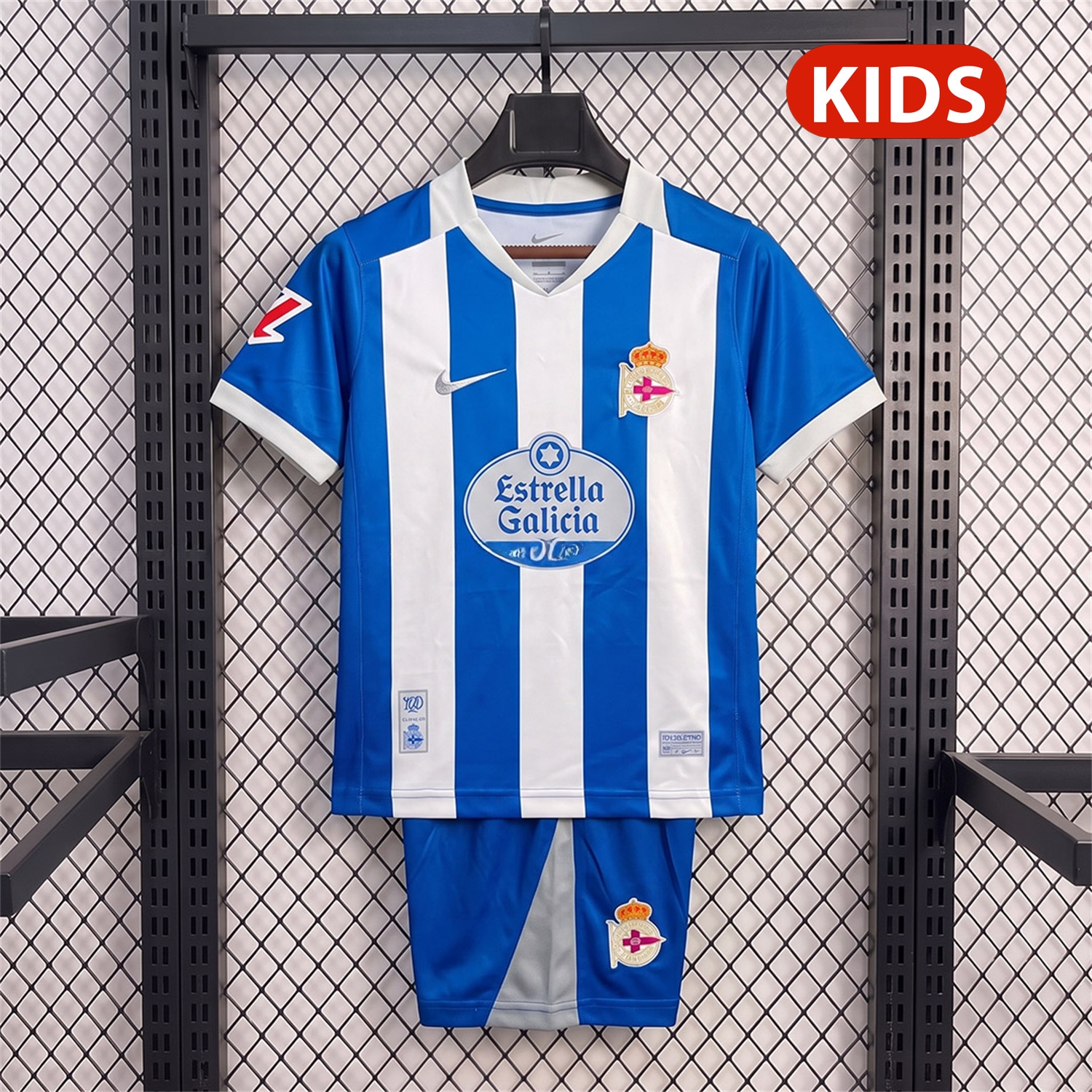 Deportivo de La Coruna 26-27 Home Kids Kit - Fans Version - JerseysGala