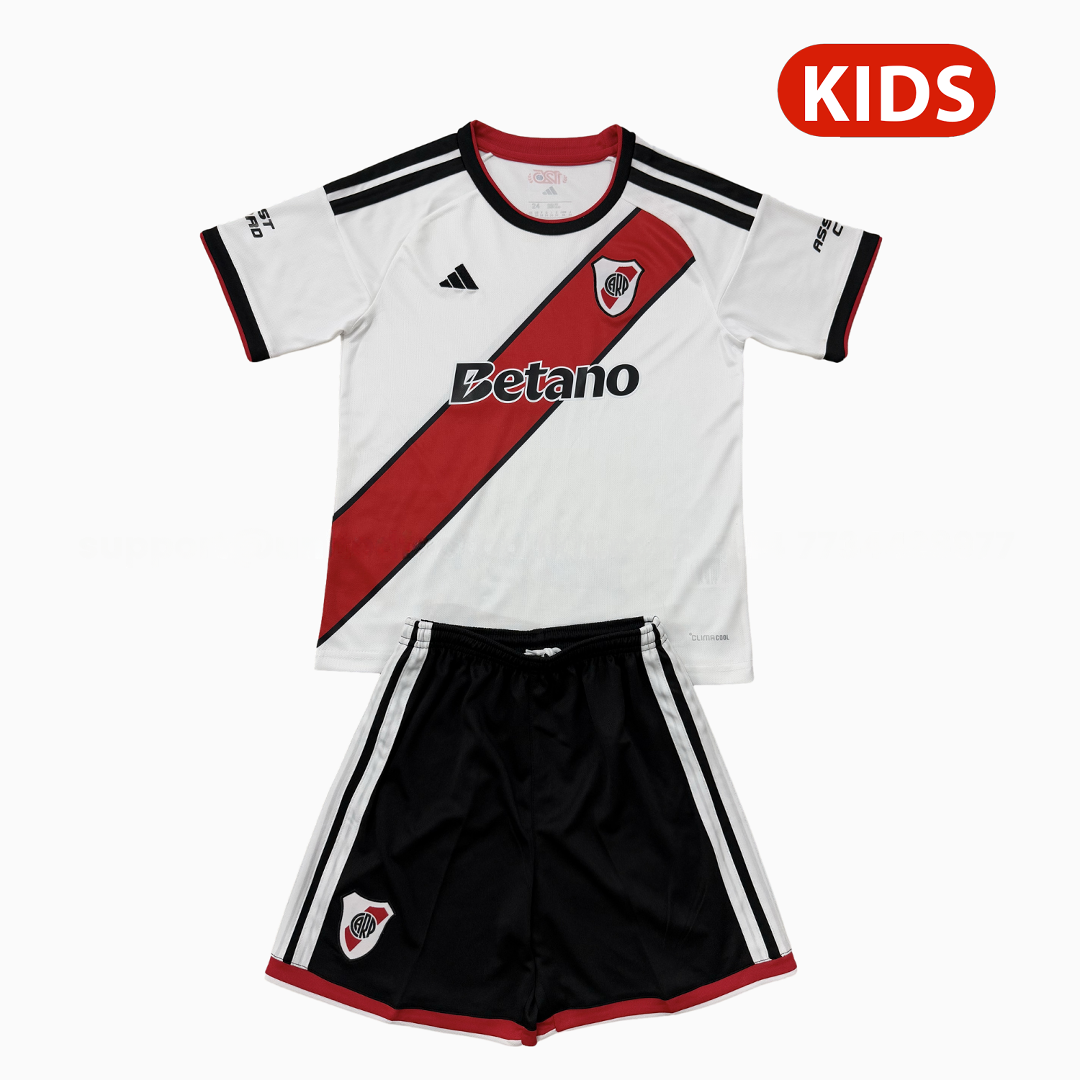 River Plate 26-27 Home Kids Kit - JerseysGala