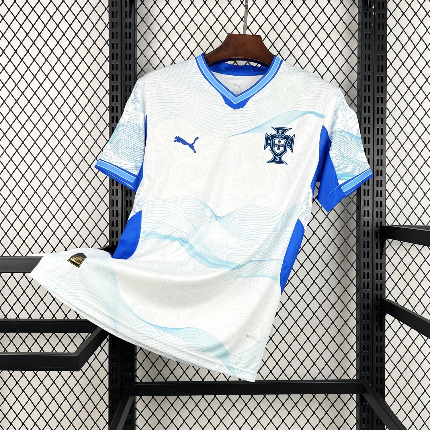 Portugal 2026 Bright White With Sky Blue Waves Special Jersey - Fans Version - JerseysGala
