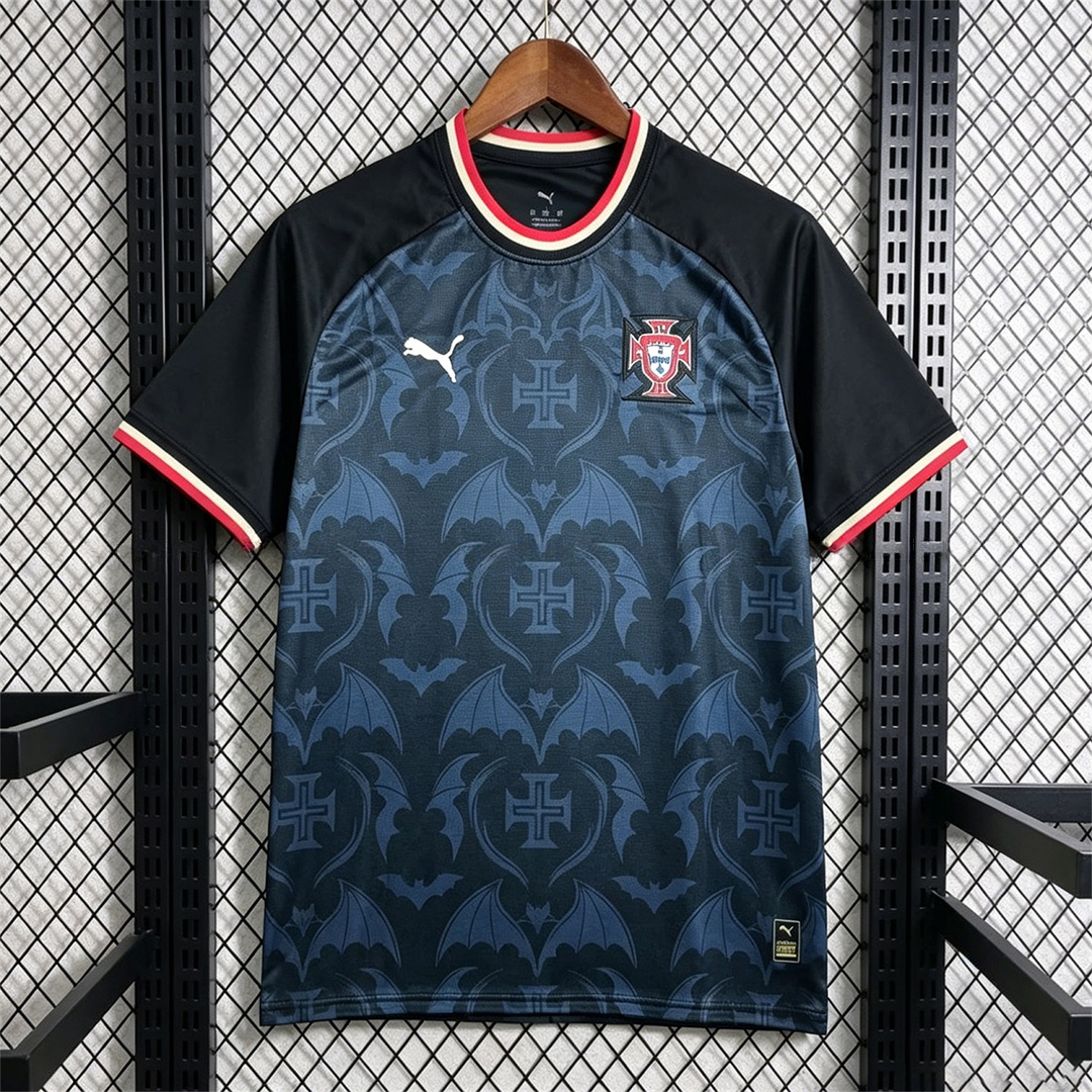 Portugal 2026 Black With Red And Green Special Jersey - Fans Version - JerseysGala