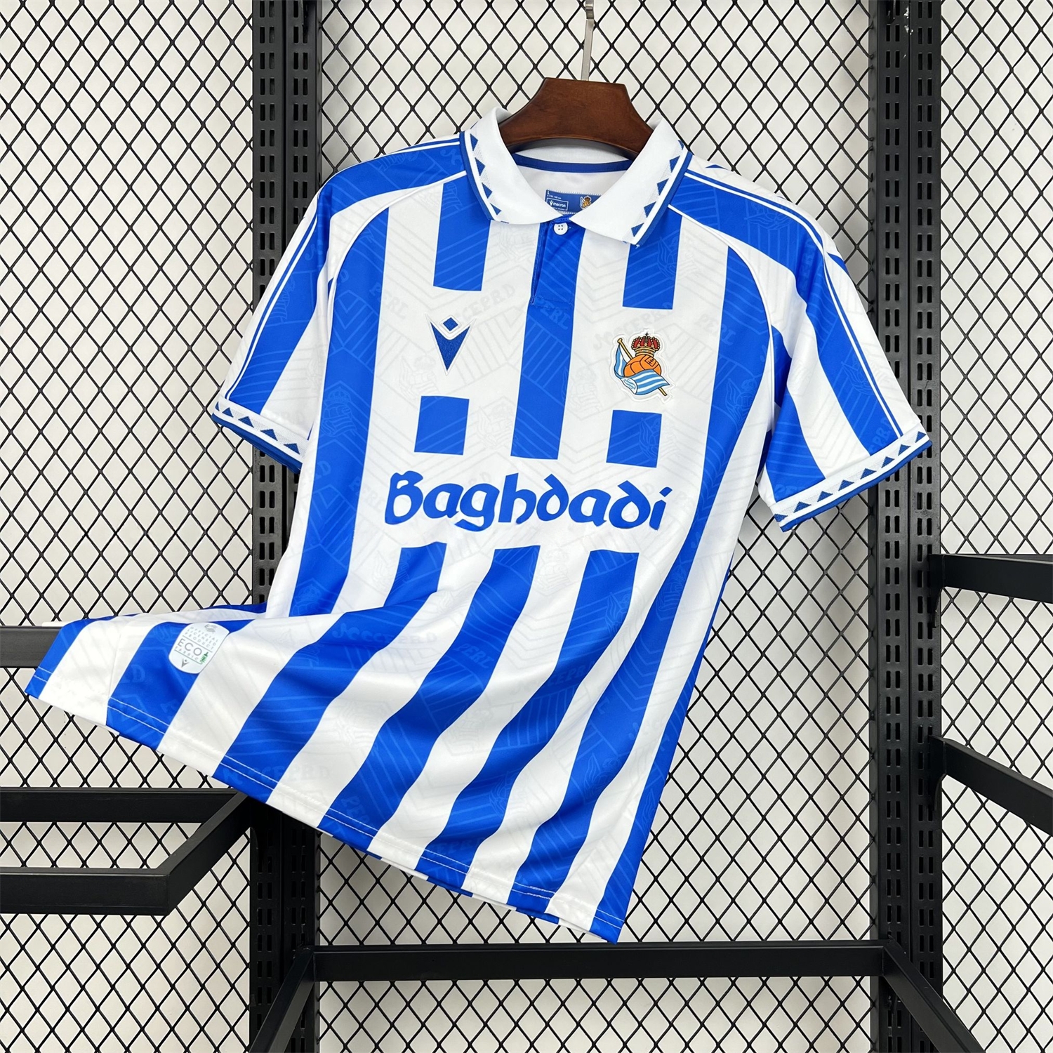 Real Sociedad 25-26 White With Royal Blue Retro Style Special Jersey - Fans Version - JerseysGala