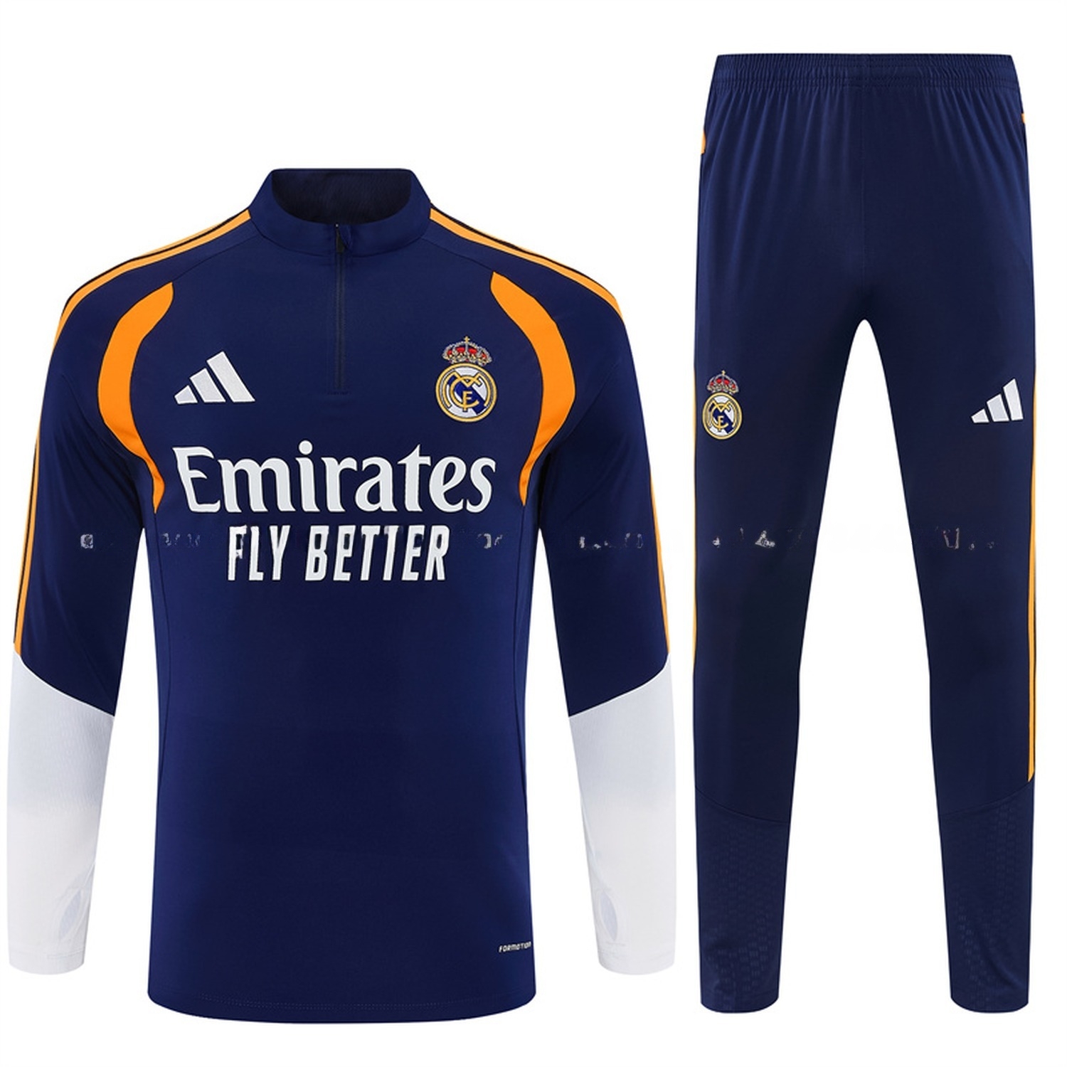 Real Madrid 26-27 Long Sleeve Training Set - Deep Blue Top & Deep Blue Pants - JerseysGala