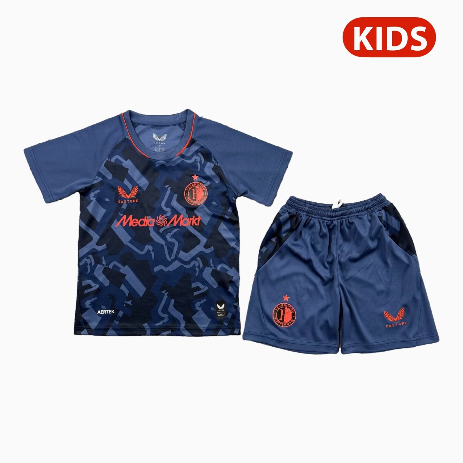 Feyenoord 26-27 Third Navy Camouflage Kids Kit - JerseysGala