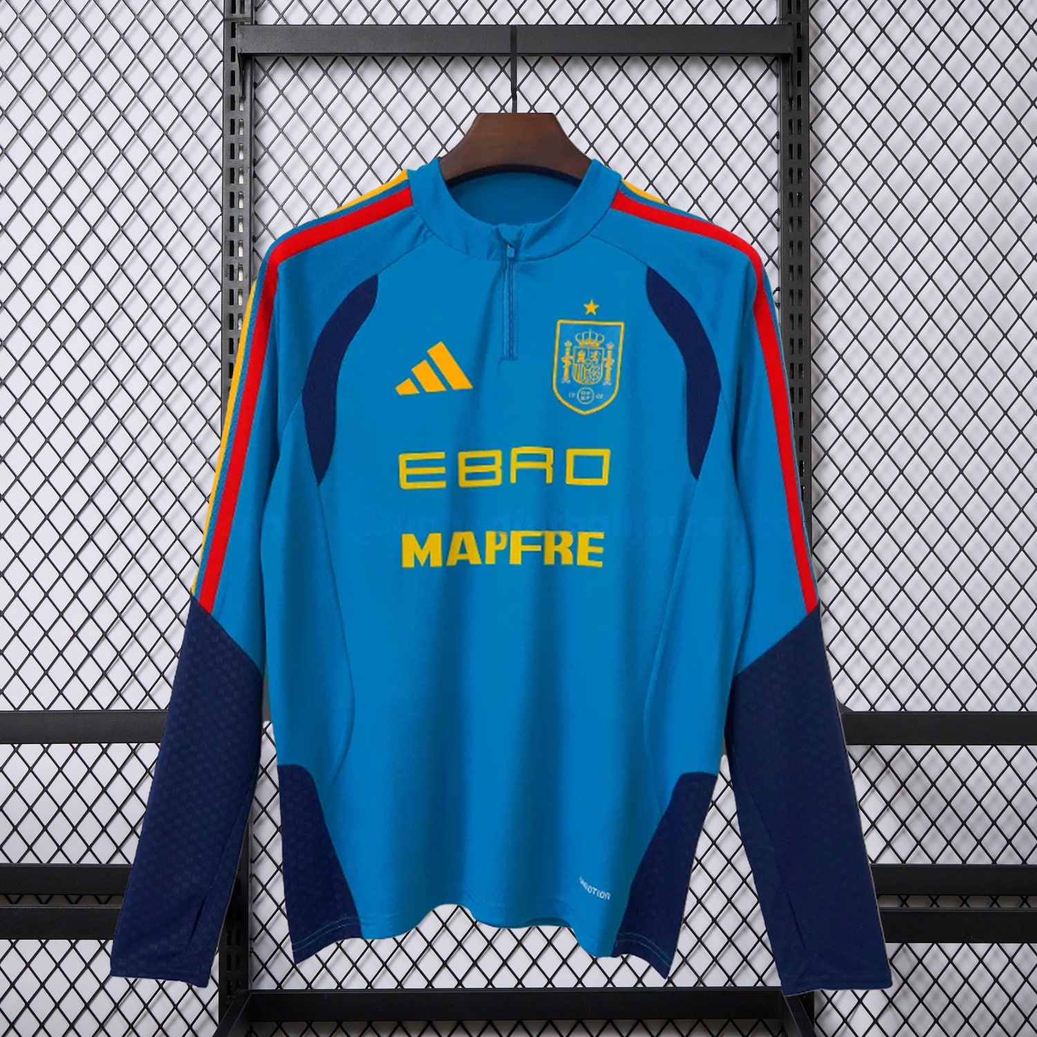 Spain 2026 Blue Long Sleeves Training Jersey - Fans Version - JerseysGala