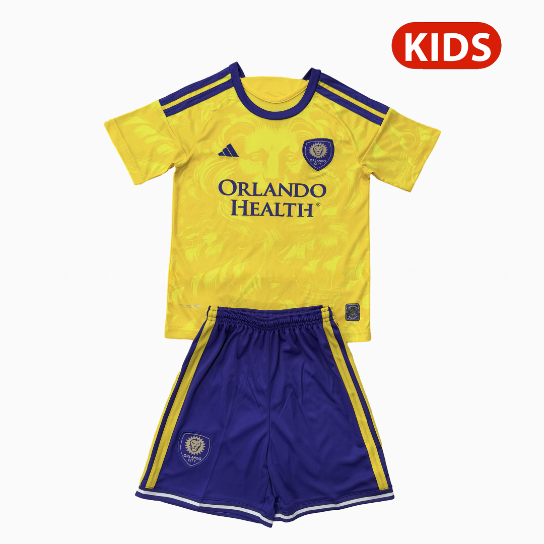 Orlando City 25-26 Away Kids Kit - JerseysGala