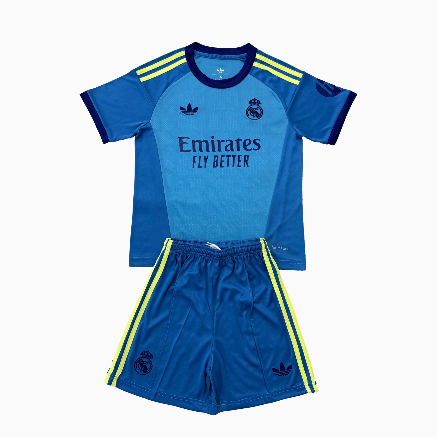 Real Madrid 26-27 Blue Goalkeeper Men's Adult Jersey Set - Fans Version - JerseysGala