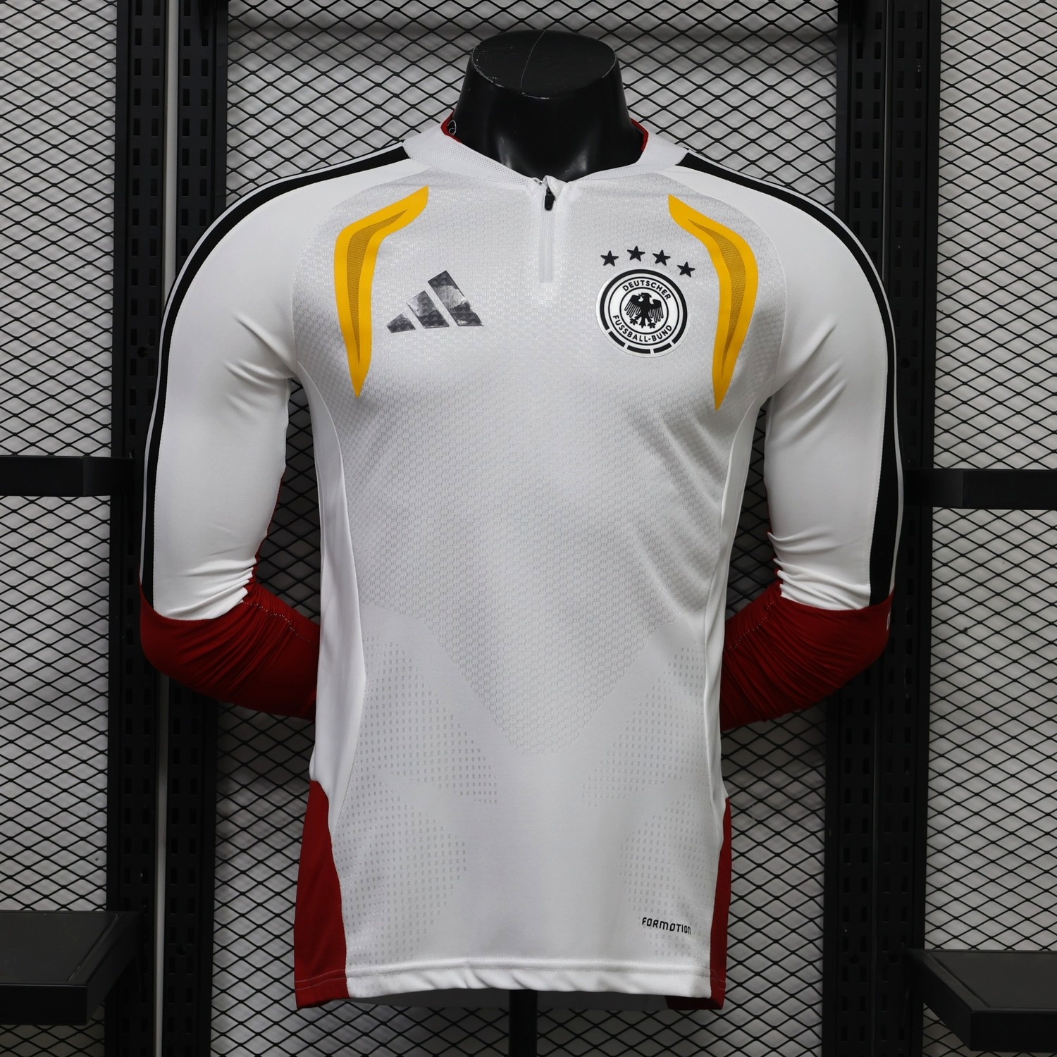 Germany 2026 White Long Sleeves Training Jersey - Player Version - JerseysGala