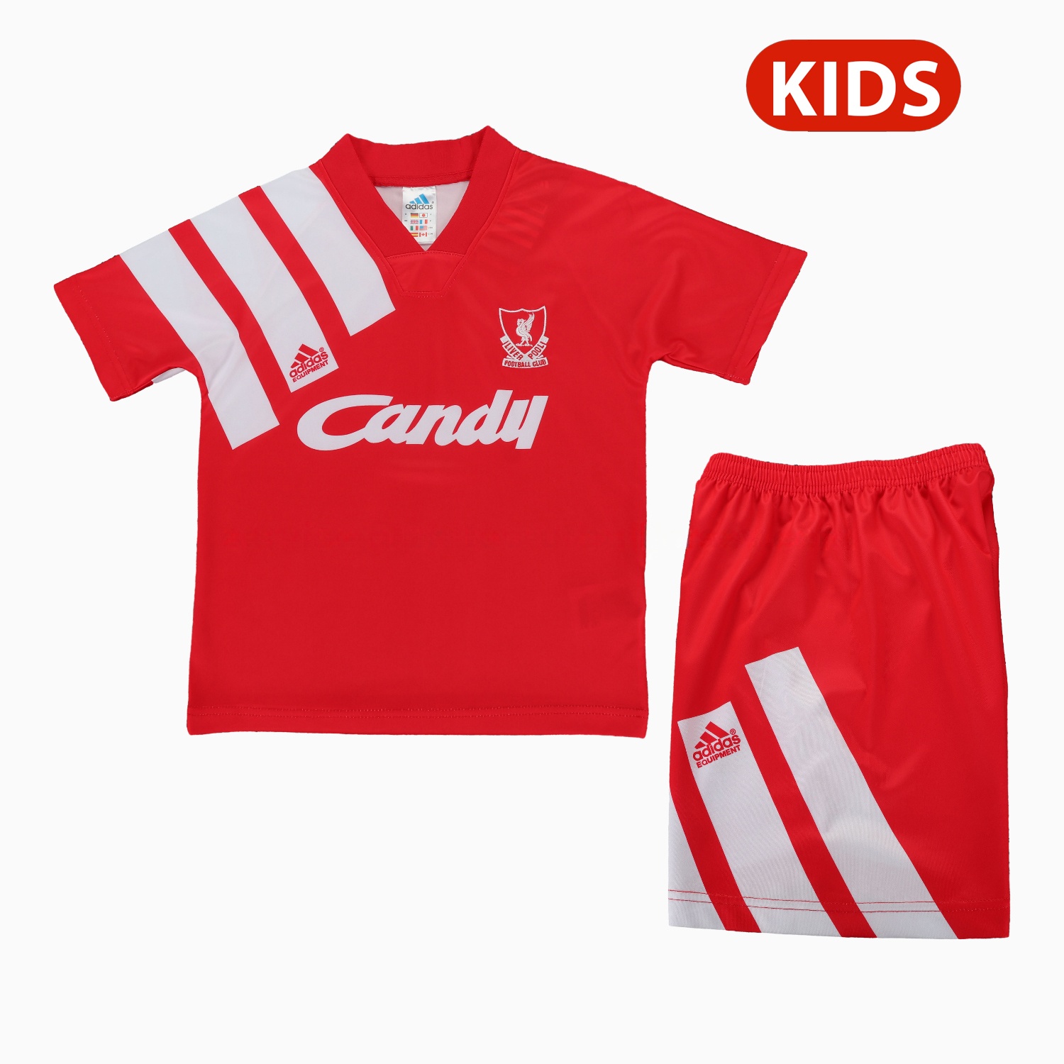 Retro Liver.pool 1991-92 Home Kids Kit - JerseysGala