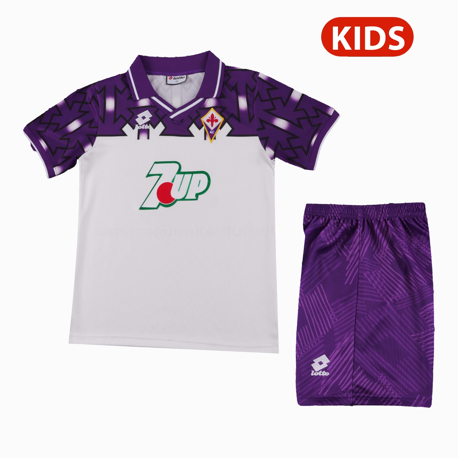 Retro Fiorentina 1992-93 Away Kids Kit - JerseysGala