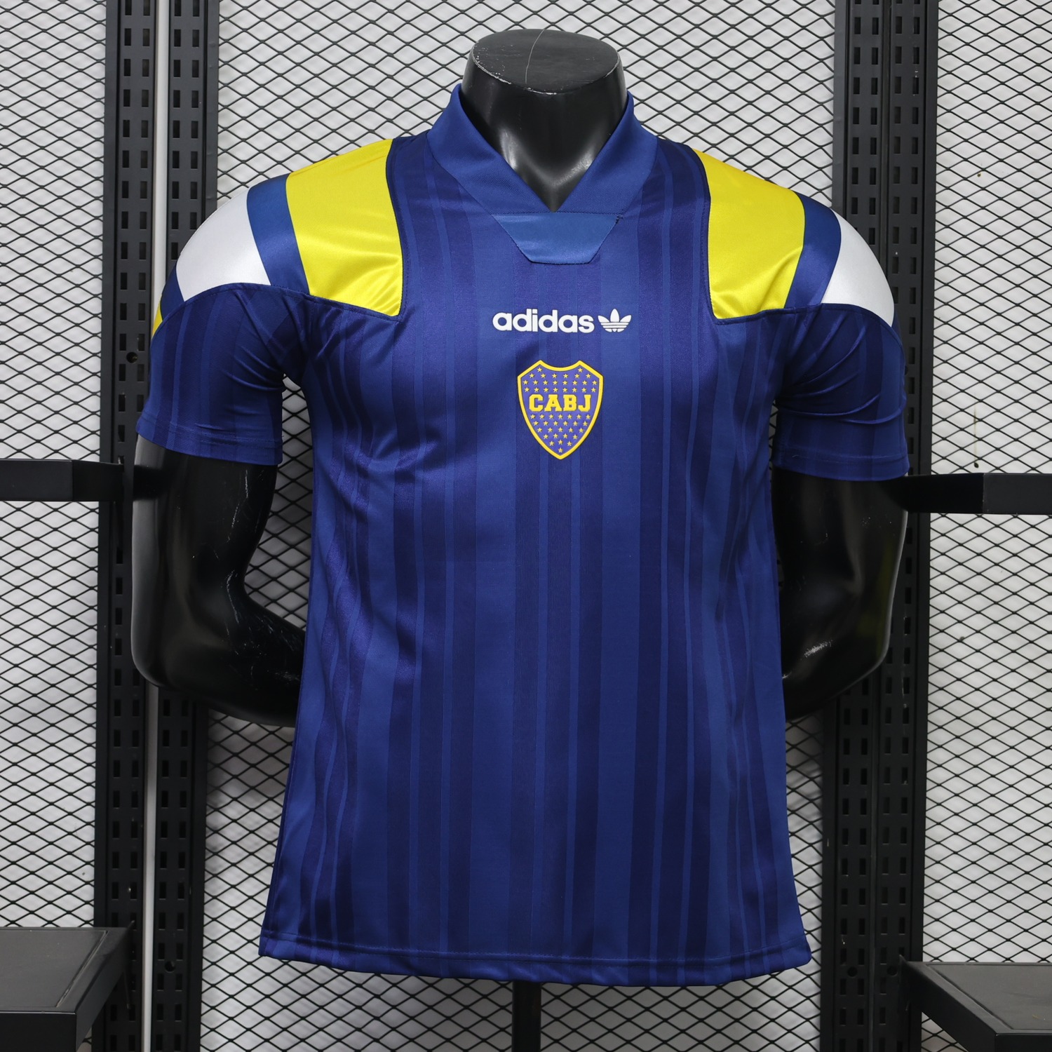 Boca Juniors 26-27 Blue Yellow Retro Style Casual Jersey - Player Version - JerseysGala