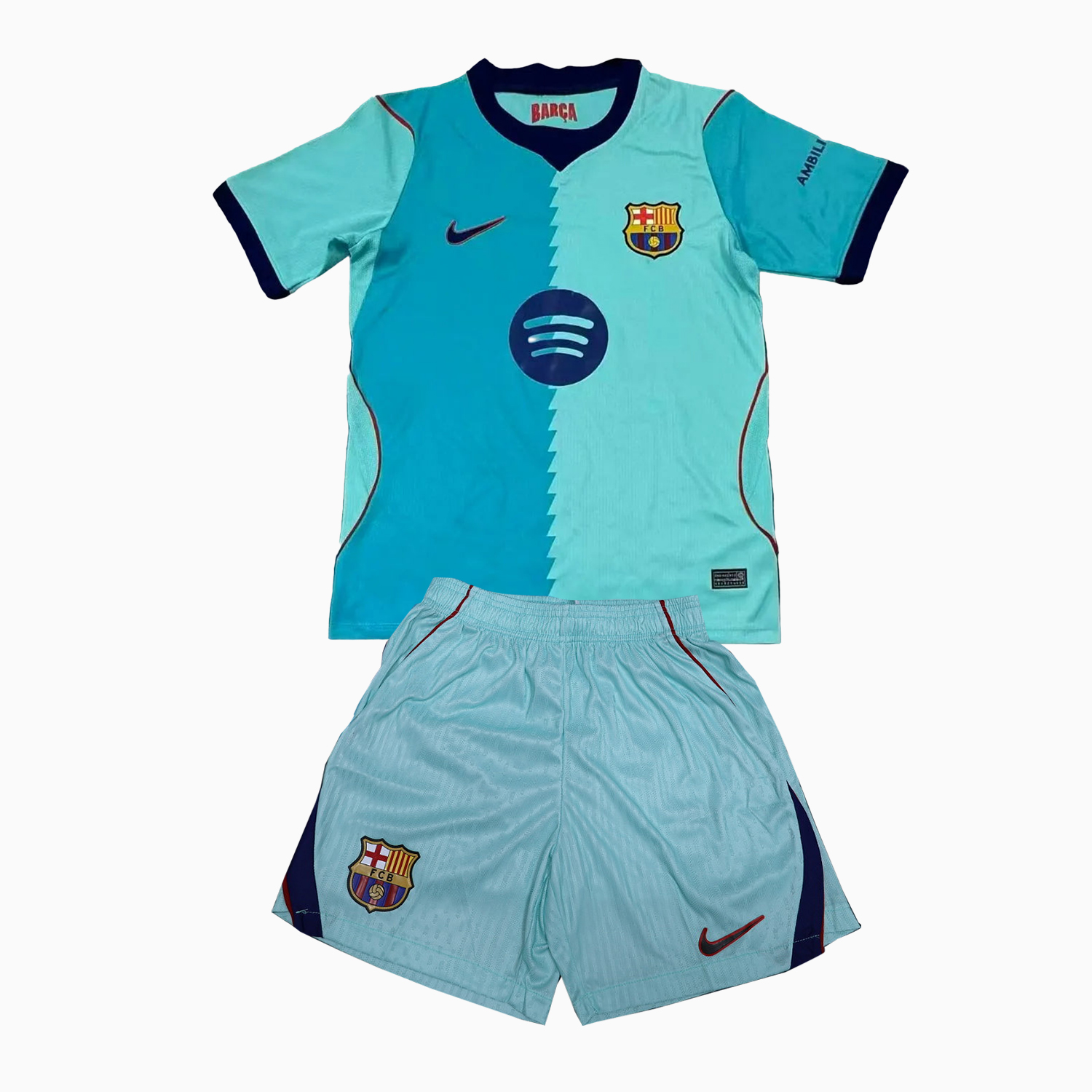 Barcelona 26-27 Third Kids Kit - Player Version - JerseysGala