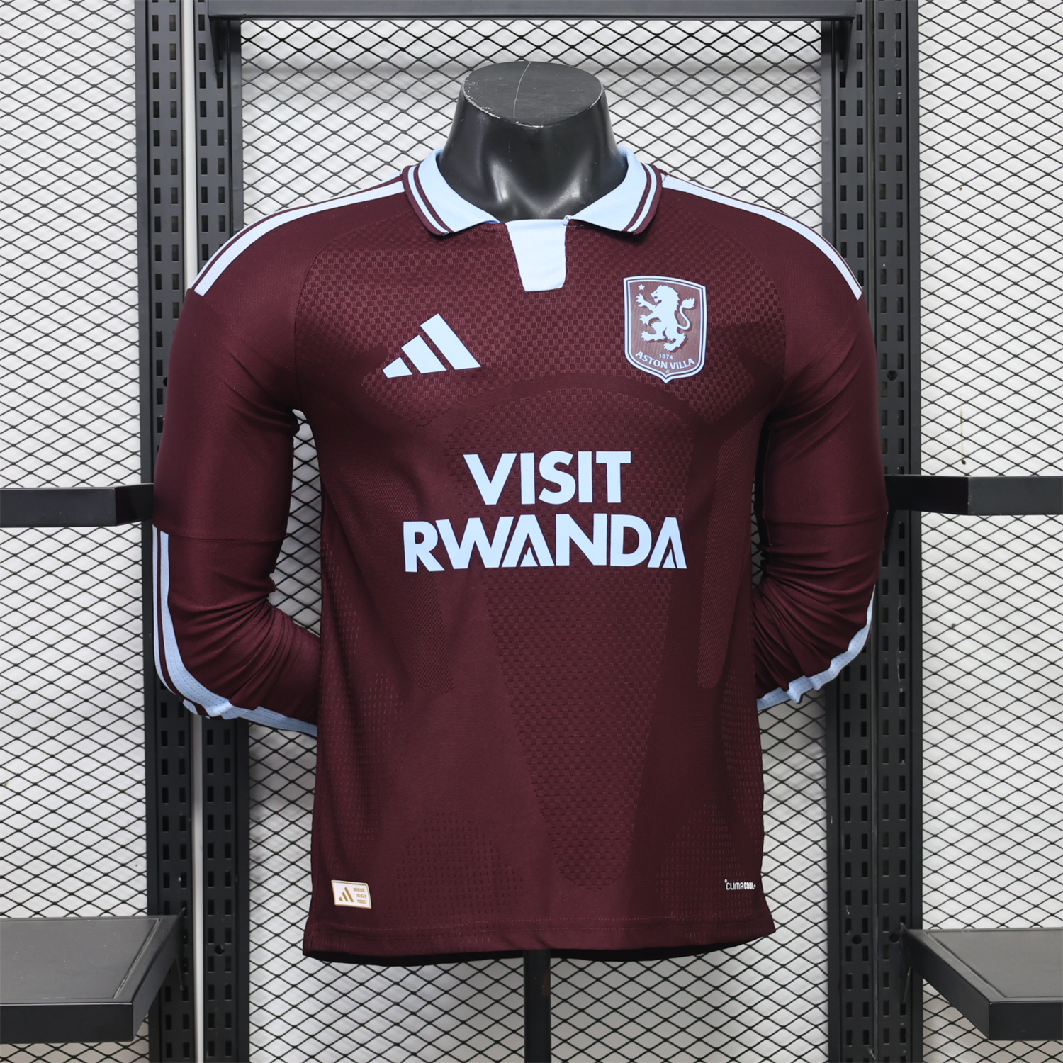 Aston Villa 26-27 Home Long Sleeves Jersey With Sponsors - Player Version - JerseysGala