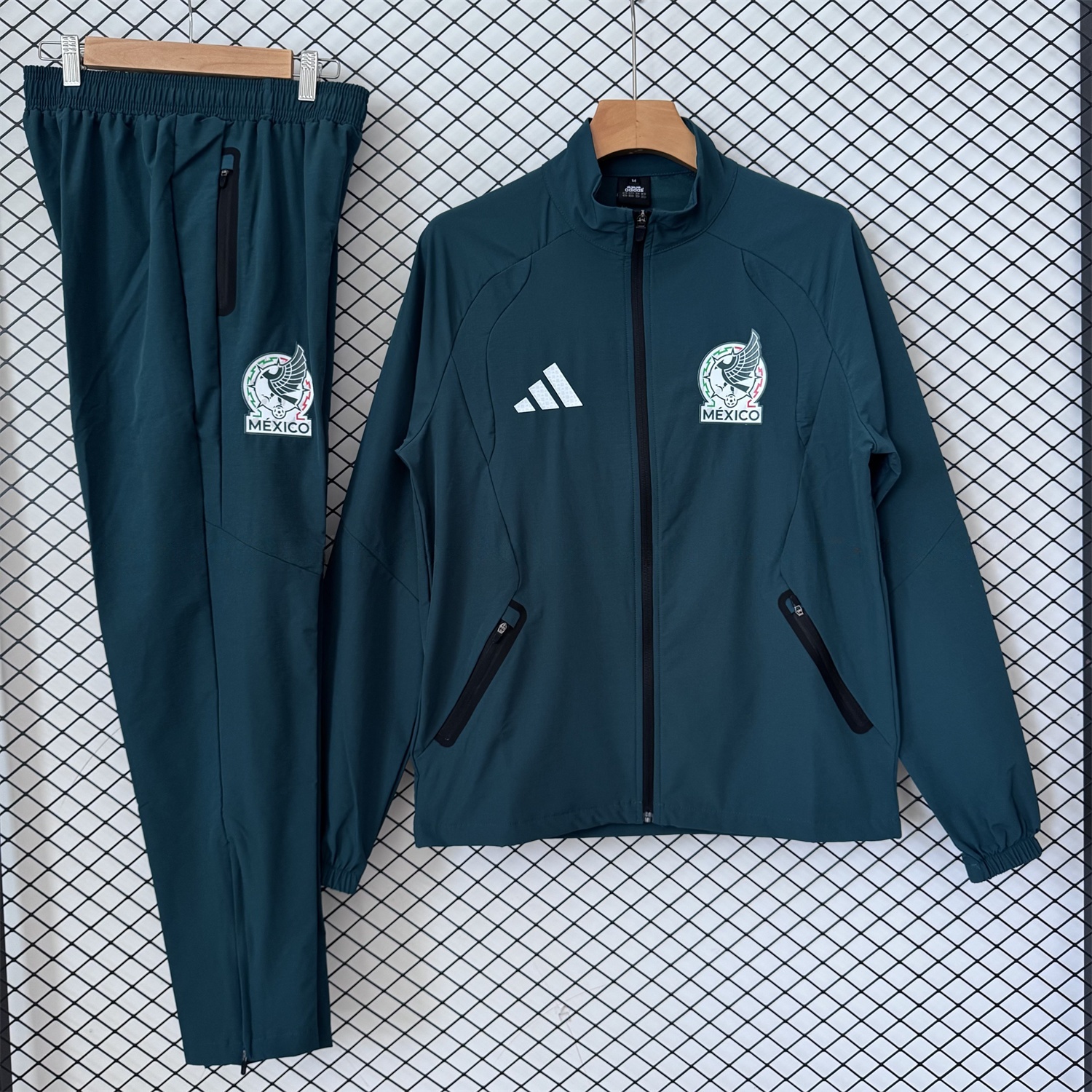 Mexico 2026 Windbreaker Training Set - Deep Green Top and Pants - JerseysGala
