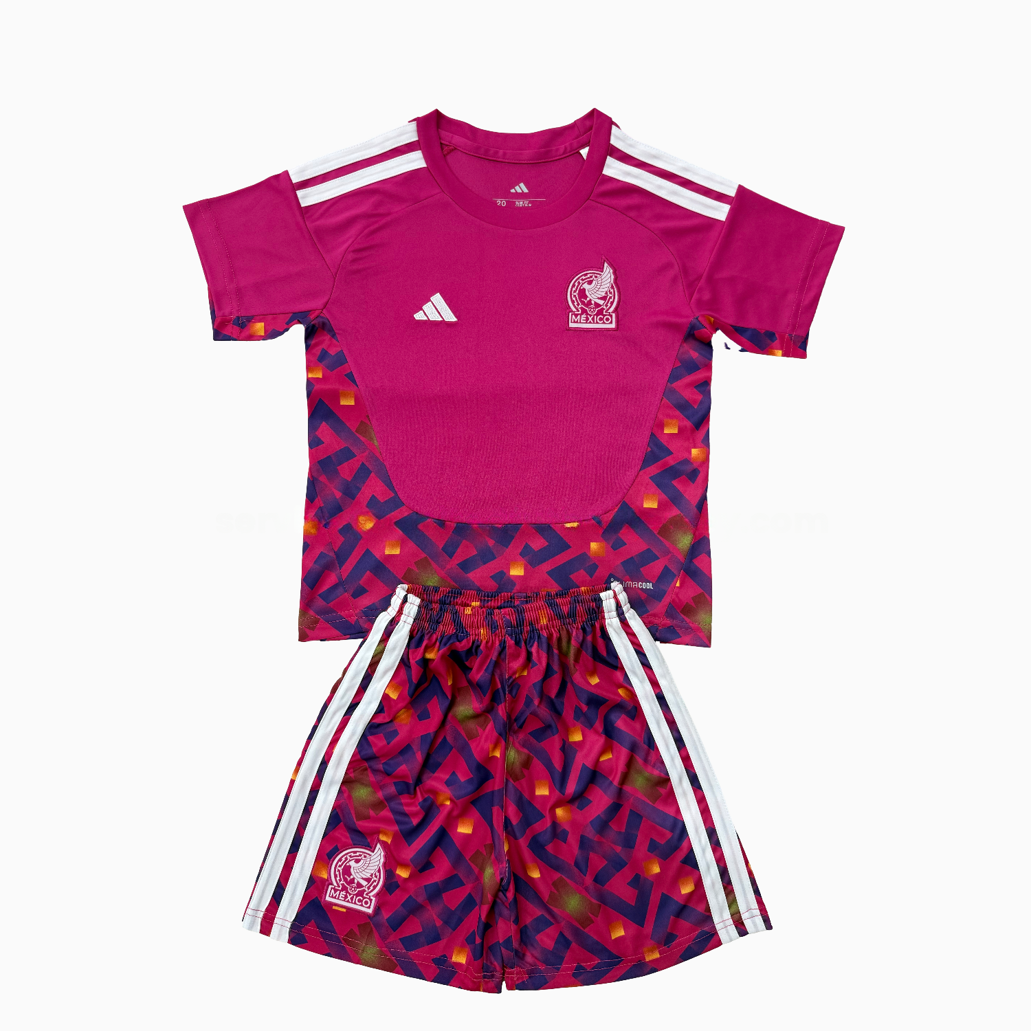 Mexico 2026 Goalkeeper Pink Men's Adult Jersey Set - Fans Version - JerseysGala