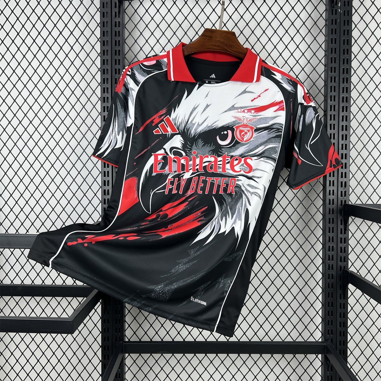 Benfica 25-26 White Eagle Black Special Jersey - Fans Version - JerseysGala