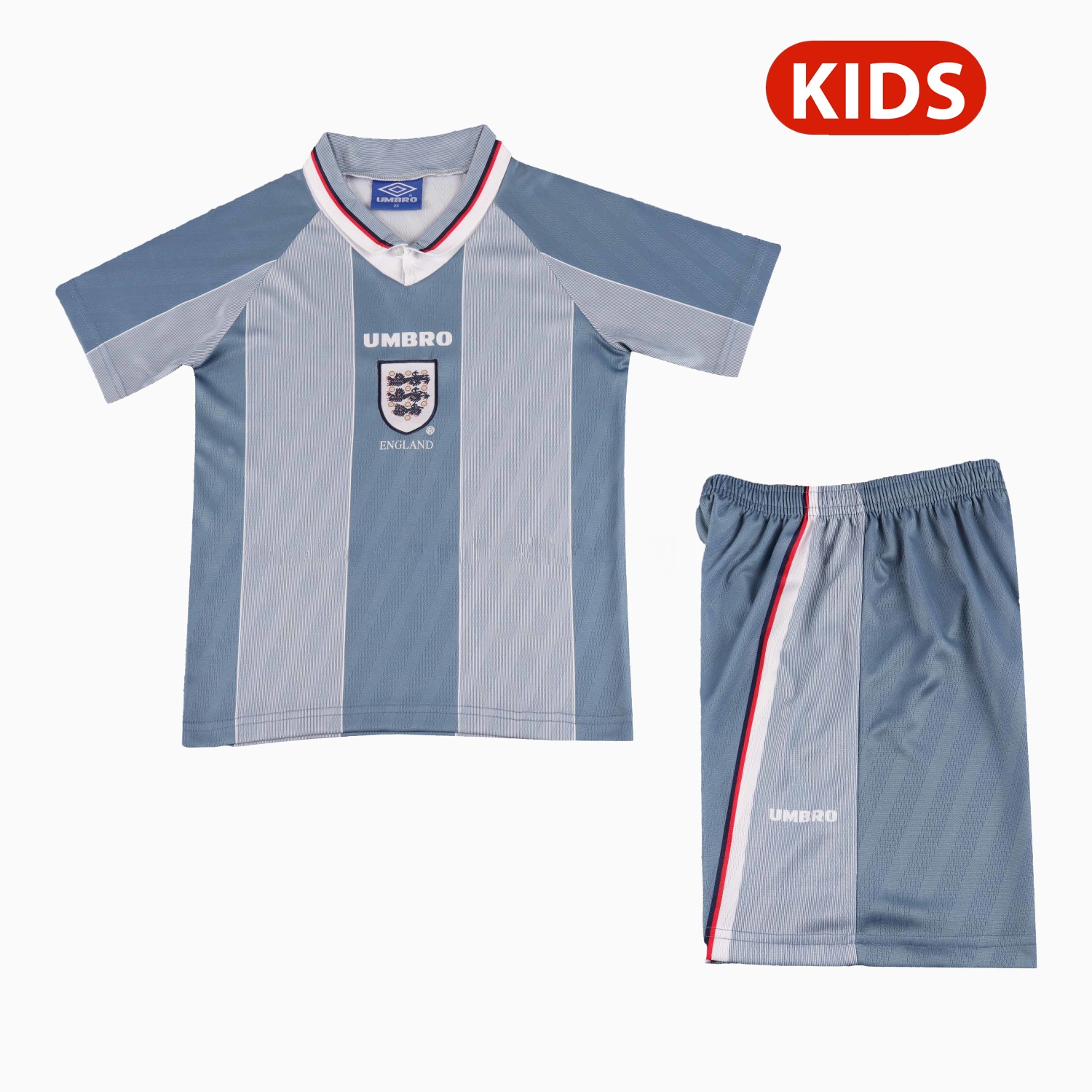 Retro England 1996 Away Kids Kit - JerseysGala