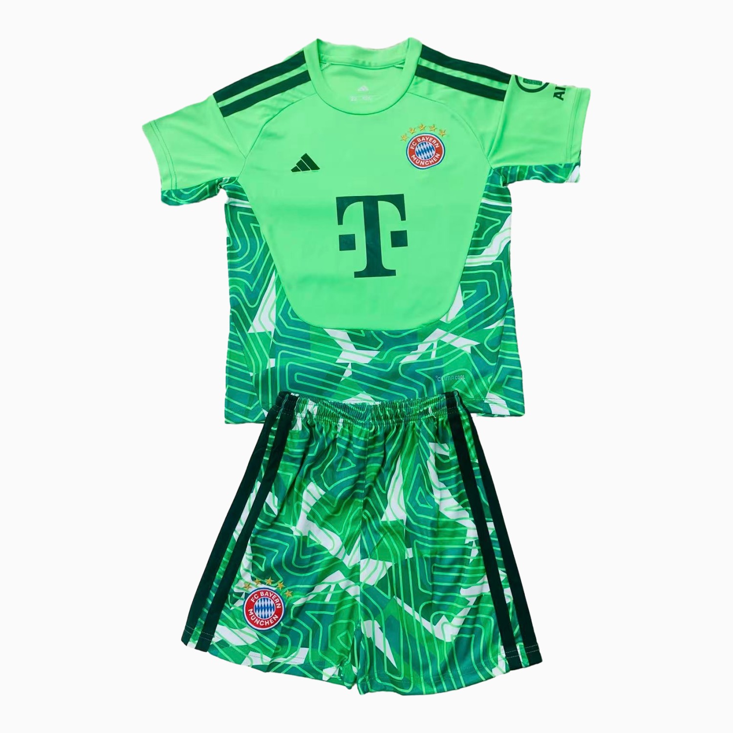 Bayern Munich 26-27 Green Goalkeeper Men's Adult Jersey Set - Fans Version - JerseysGala