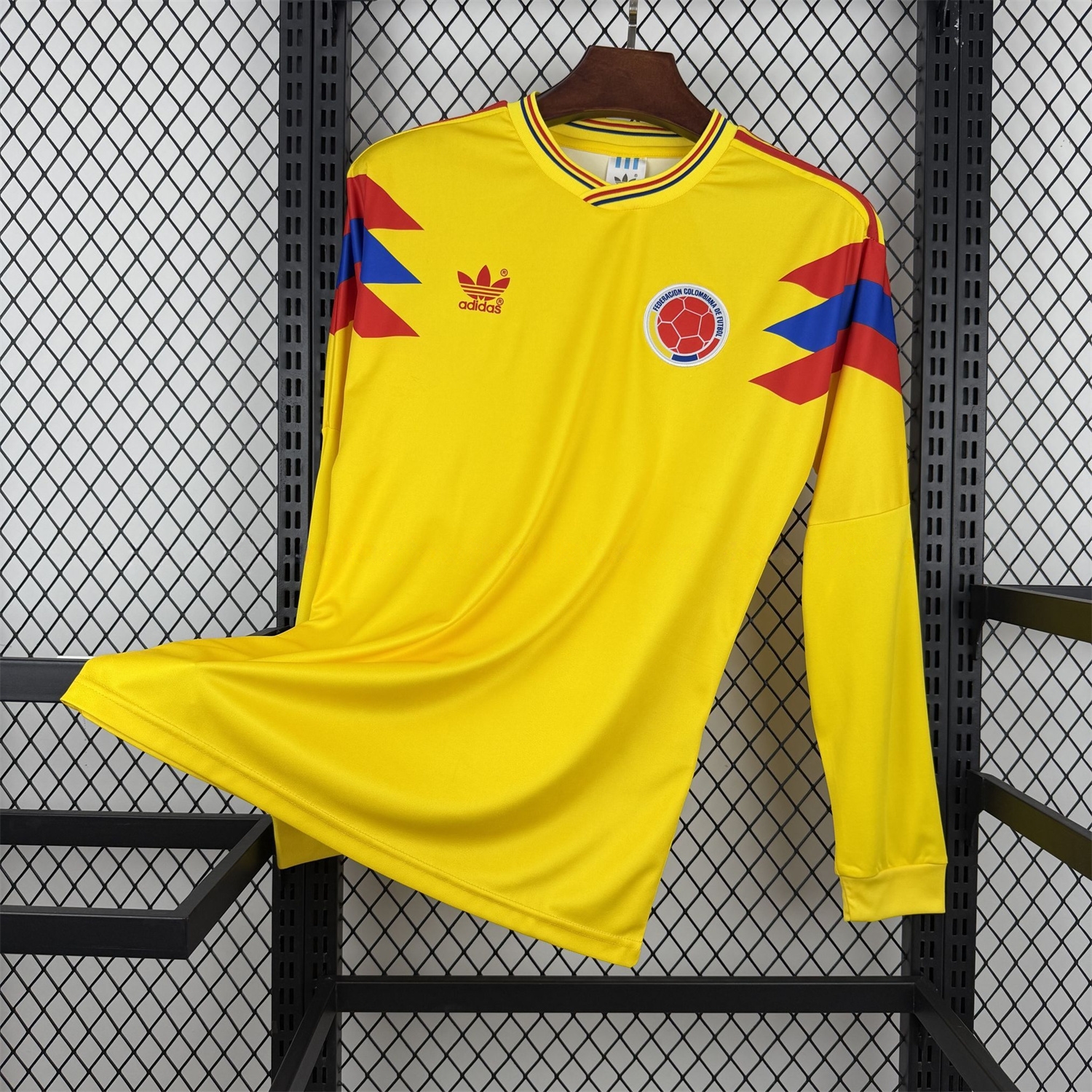 Retro Colombia 1990 Home Long Sleeves Jersey - Fans Version - JerseysGala