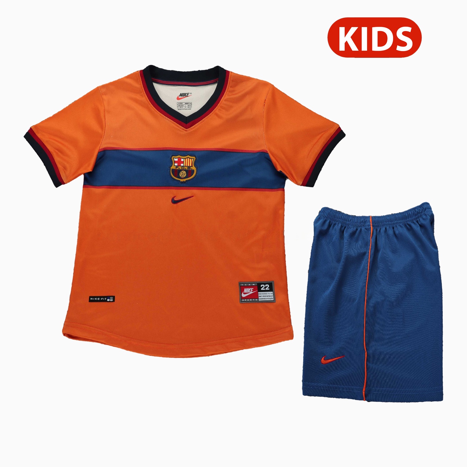 Retro Barcelona 1998-99 Third Kids Kit - JerseysGala