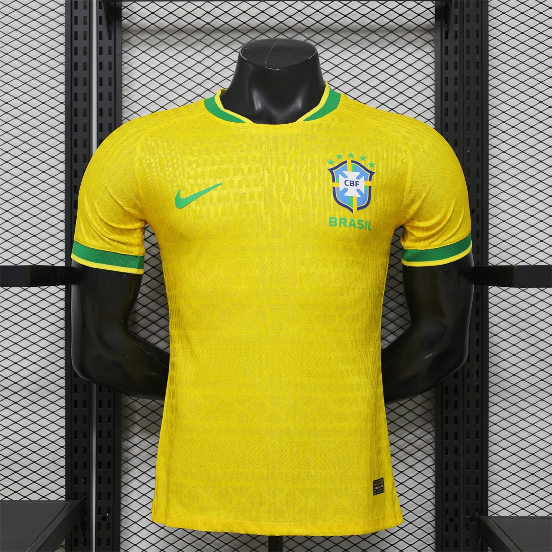 Brazil 2026 Green Edge Yellow Special Jersey - Player Version - JerseysGala