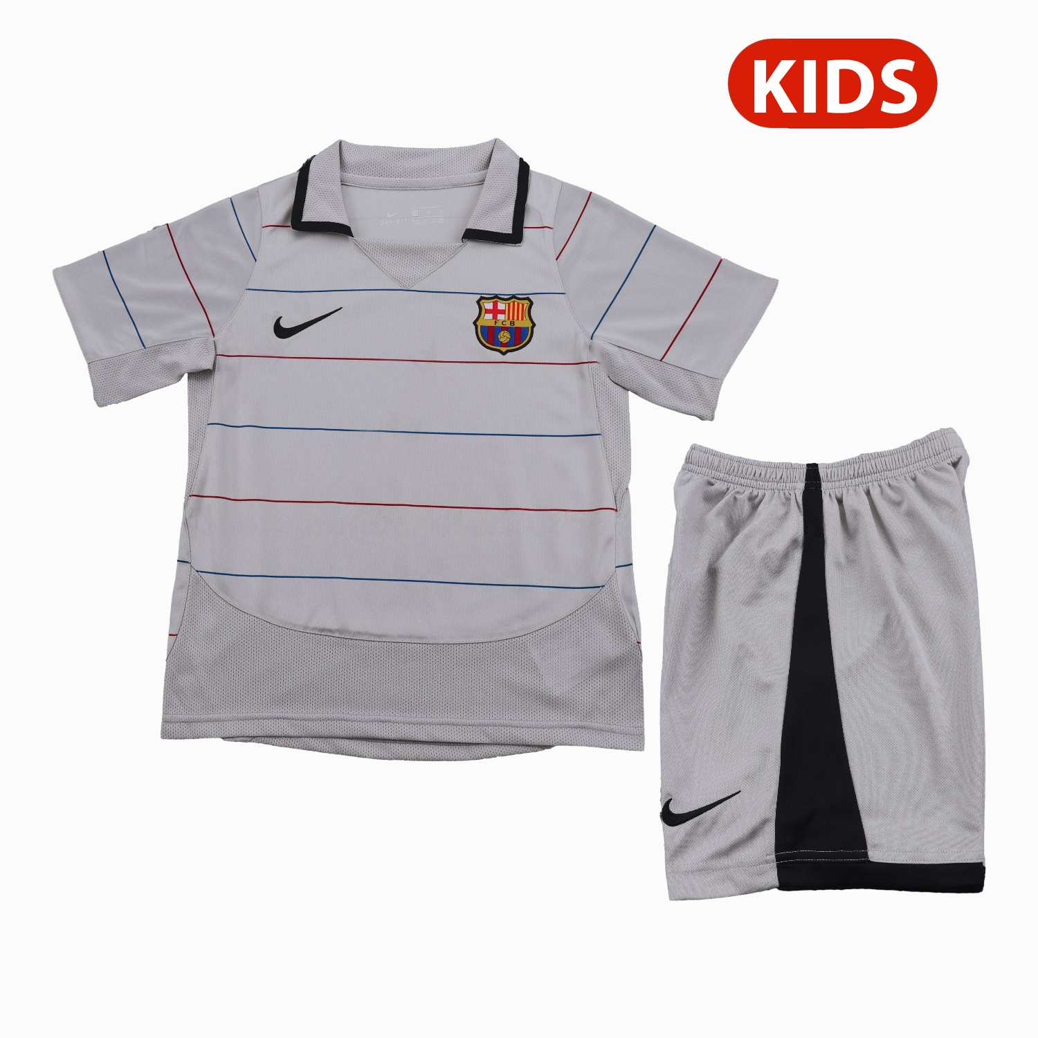 Retro Barcelona 2003-04 Away Kids Kit - JerseysGala
