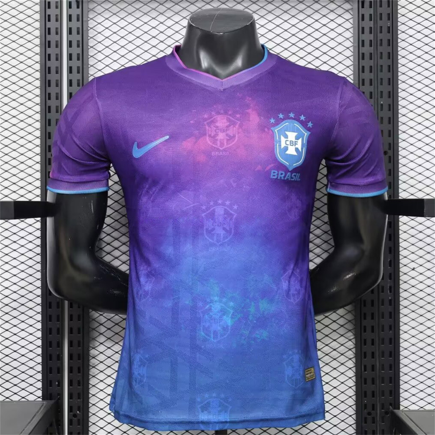 Brazil 2026 Blue With Subtle Pattern Special Jersey - Player Version - JerseysGala