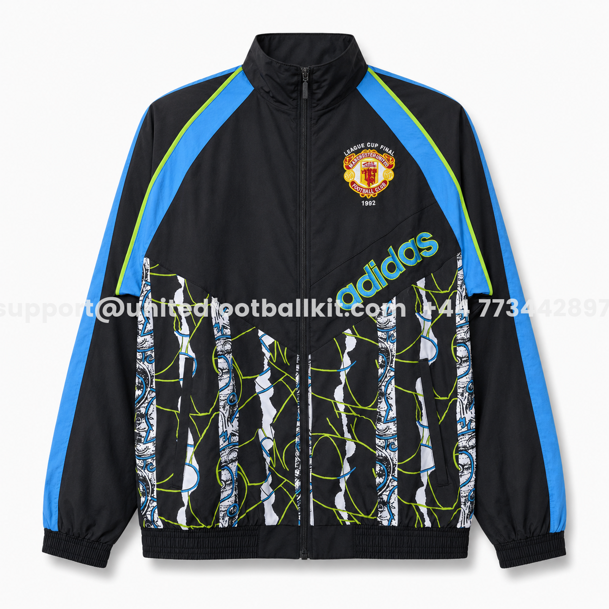 Manchester United 26-27 90s Woven Vintage Windbreaker Jacket - Red And White - JerseysGala
