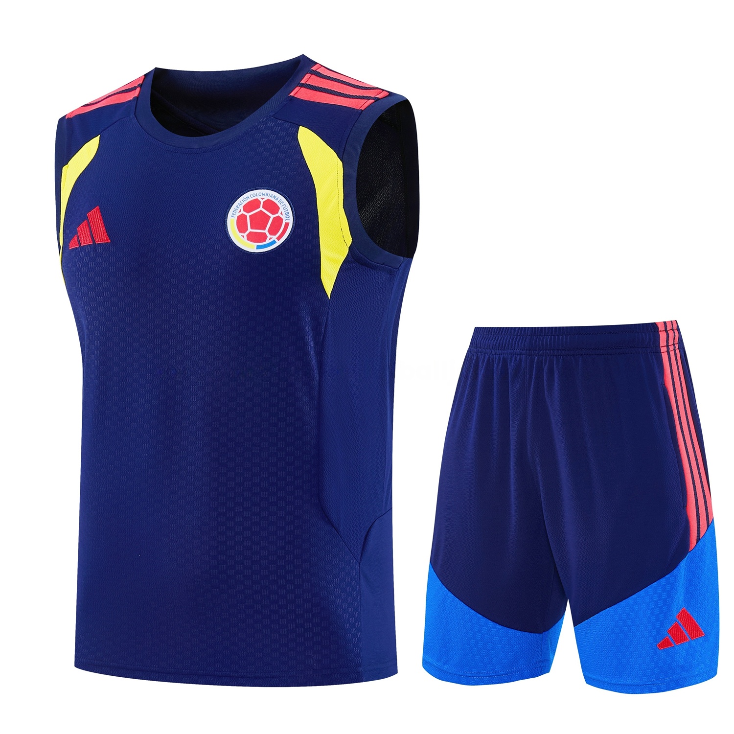 Colombia 2026 Vest Training Set - Dark Blue Vest and Shorts - JerseysGala