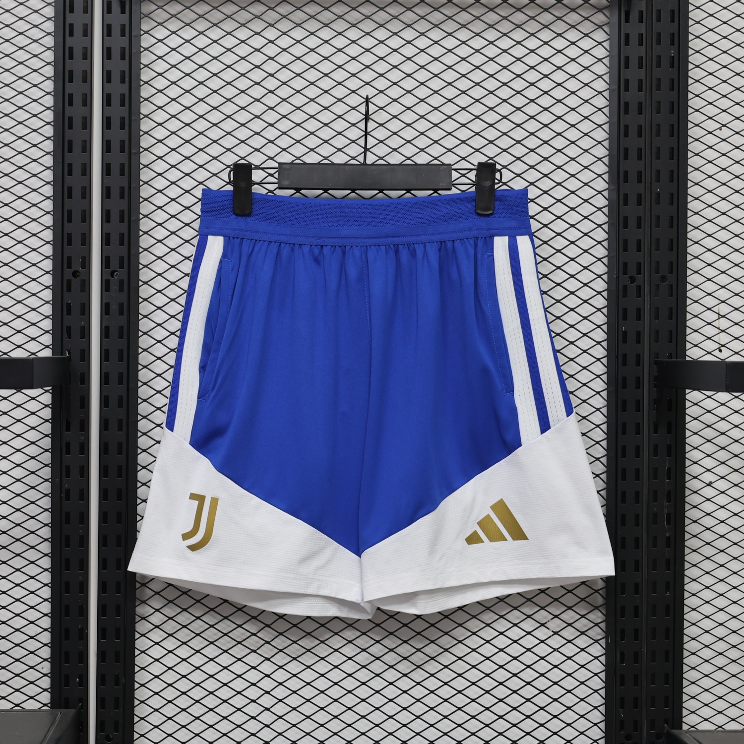 Juventus 26-27 Blue White Shorts - Player Version - JerseysGala
