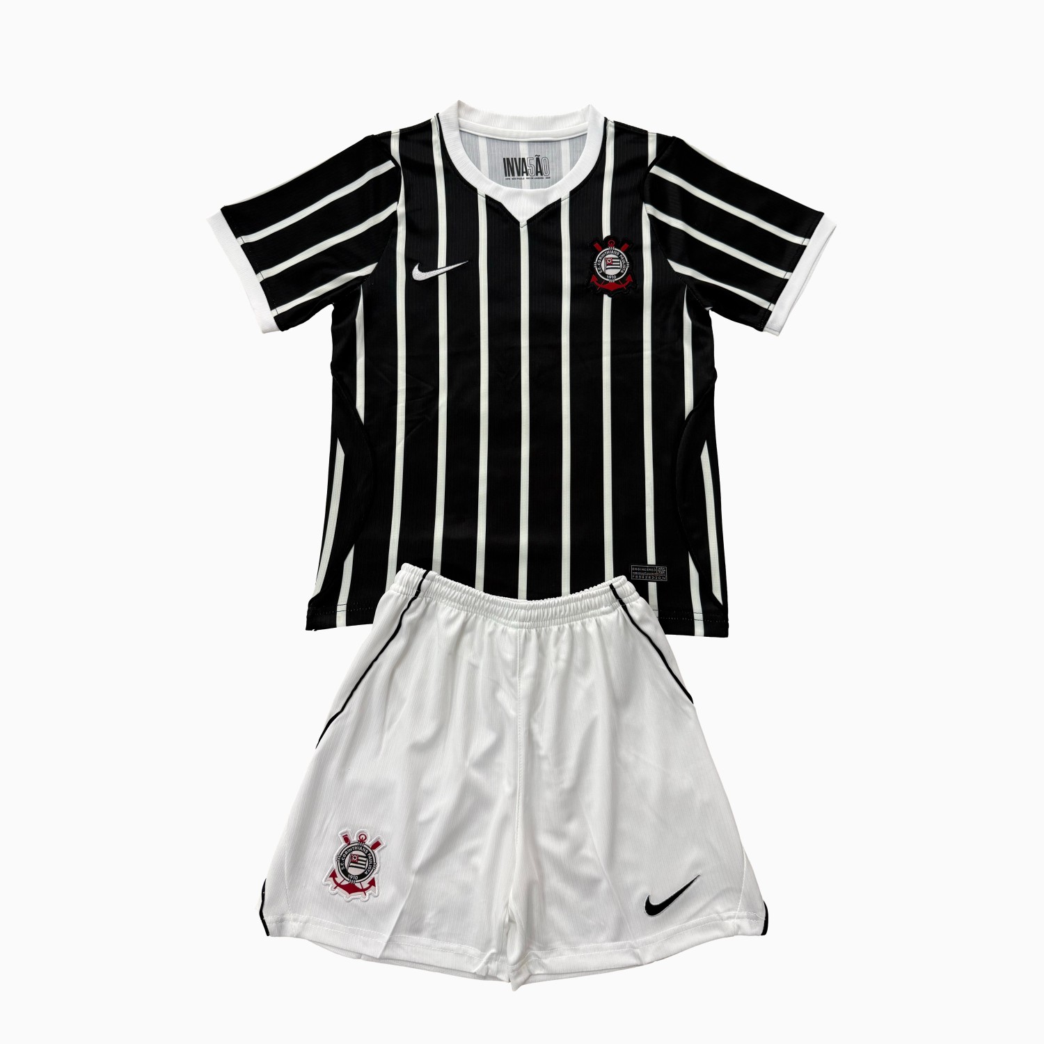 Corinthians 26-27 Away Black Men's Adult Jersey Set - Fans Version - JerseysGala