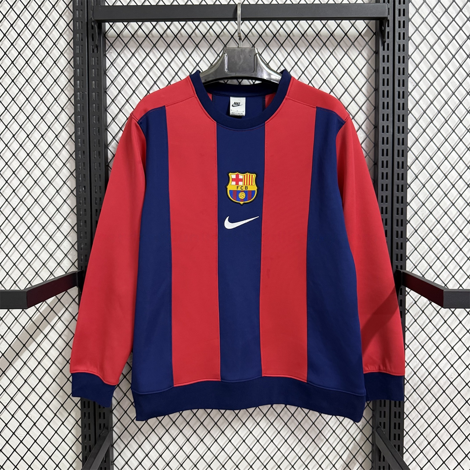 Barcelona 25-26 Red And Blue Unisex Pullover Hoodie - JerseysGala
