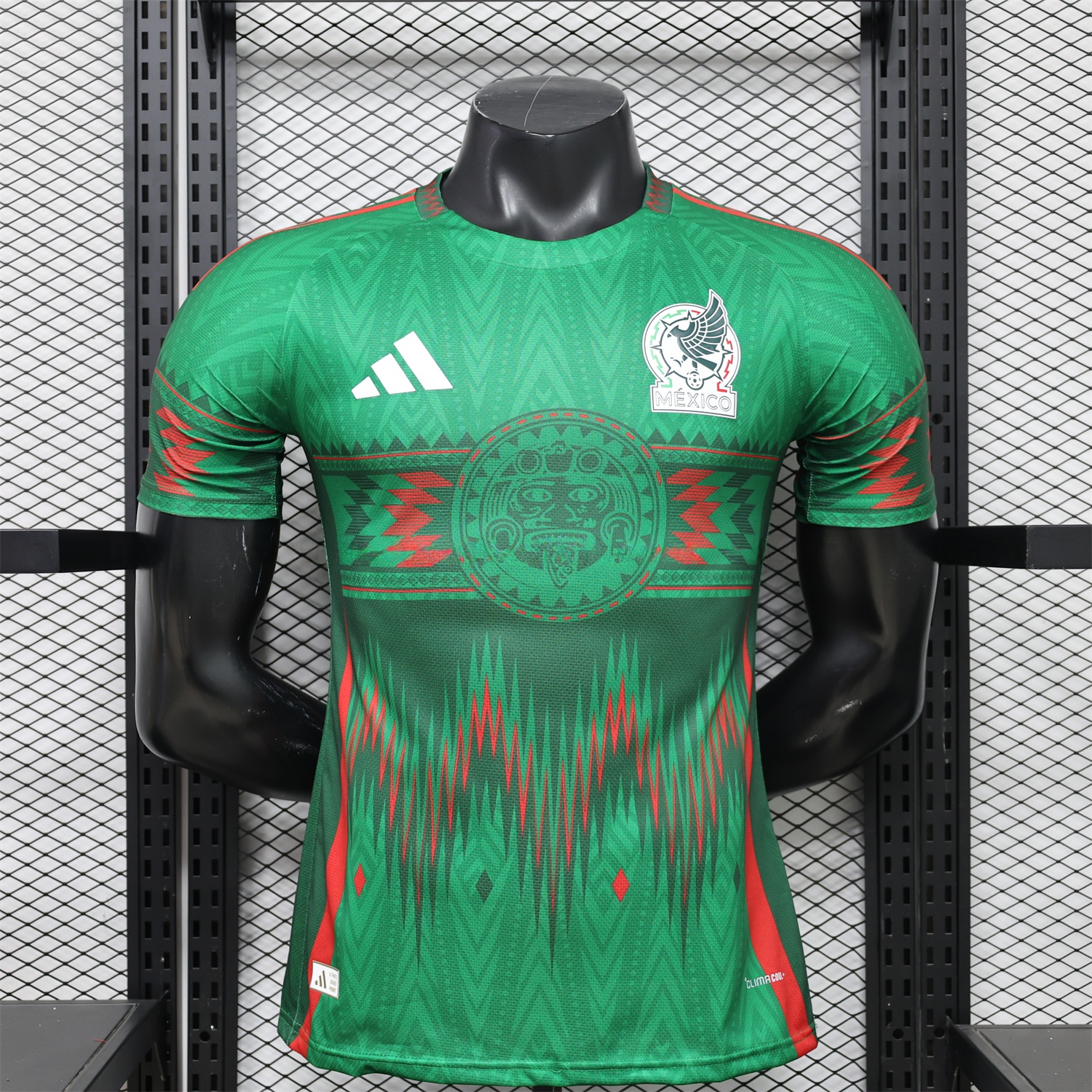 Mexico 2026 Aztec Sun Stone Green Special Jersey - Player Version - JerseysGala