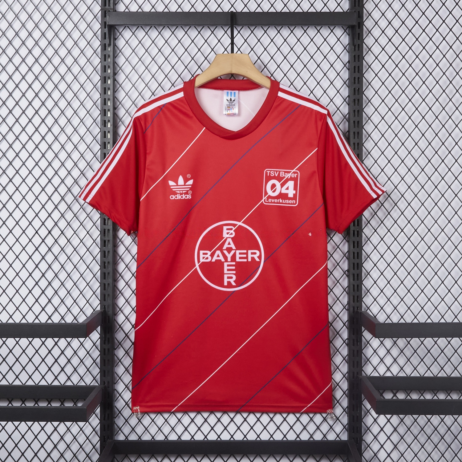 Retro Bayer 04 Leverkusen 1987-88 Home Red Jersey - JerseysGala