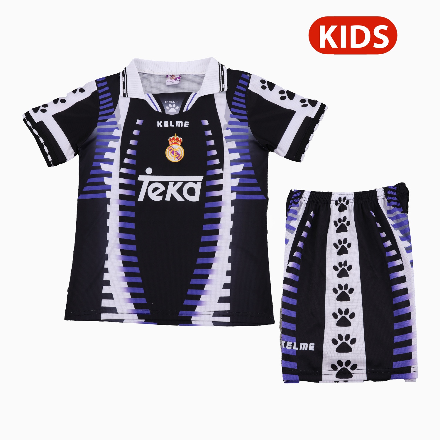 Retro Real Madrid 1997-98 Third Kids Kit - JerseysGala