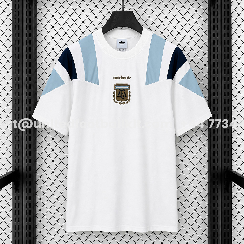 Argentina 2026 EQT Cotton White Special Jersey - Fans Version - JerseysGala
