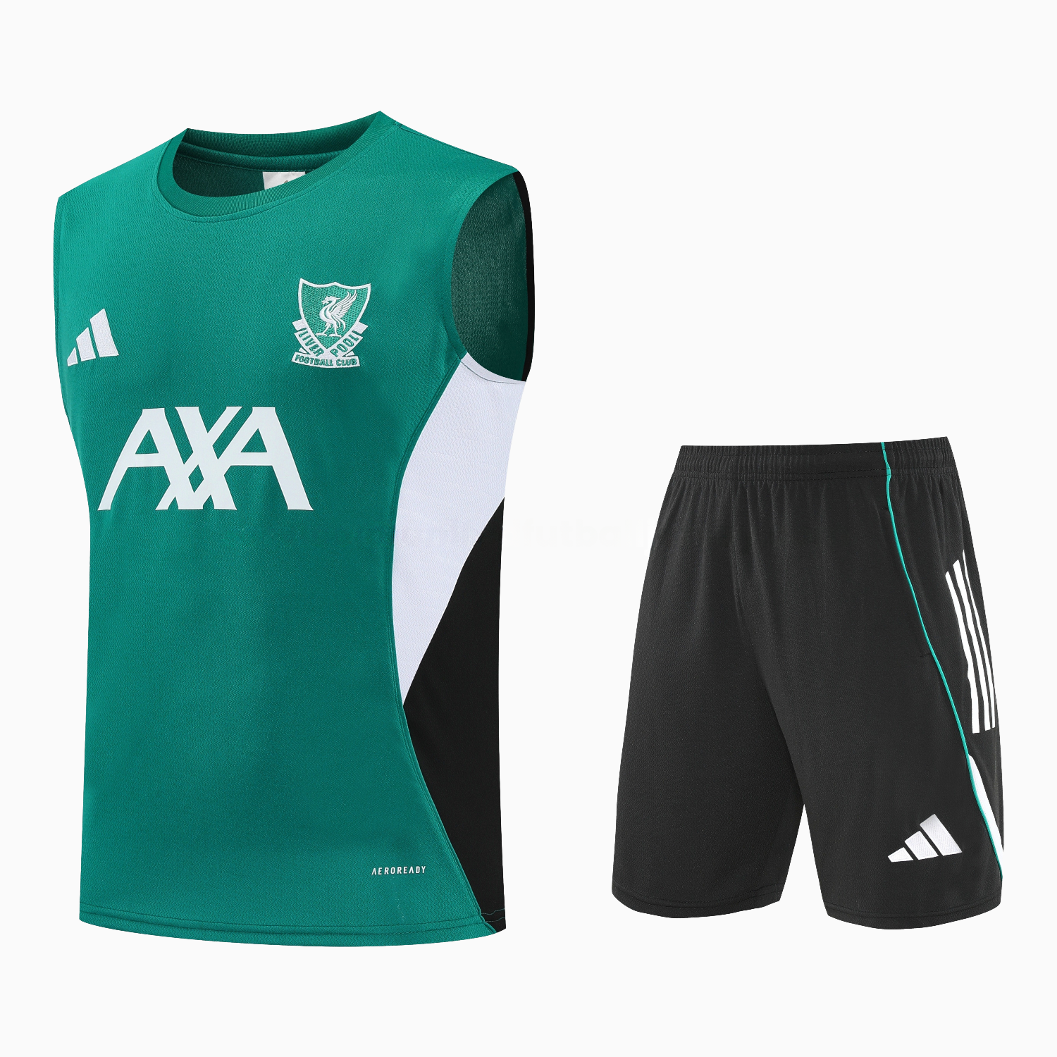 Liver.pool 25-26 Vest Training Set - Green Vest & Black Shorts - JerseysGala
