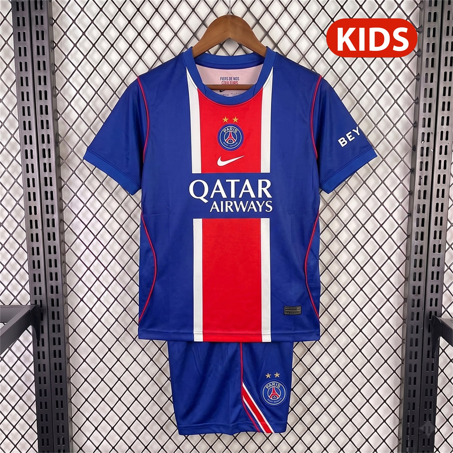 Paris Saint-Germain PSG 26-27 Home Two Stars Kids Kit - JerseysGala