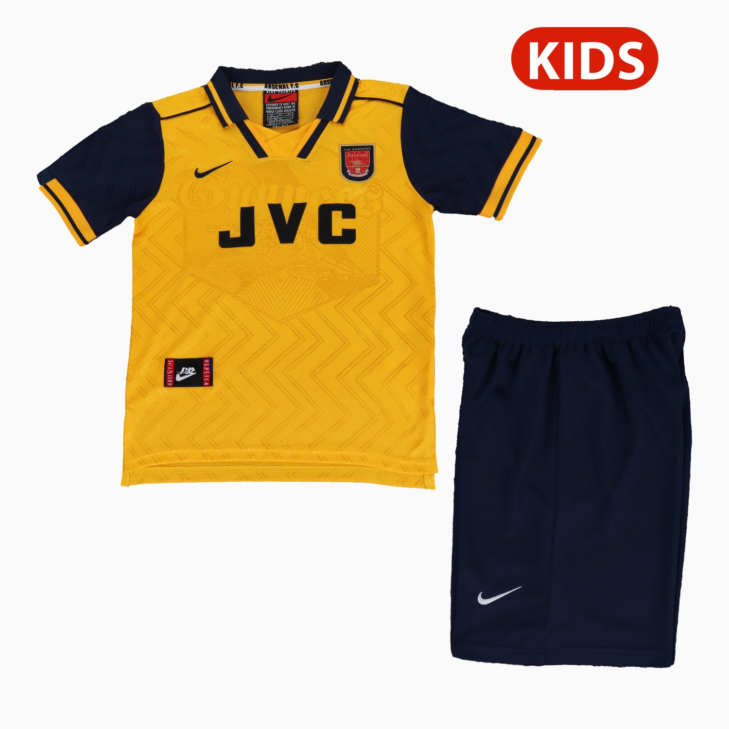 Retro Arsenal 1996-97 Away Kids Kit - JerseysGala