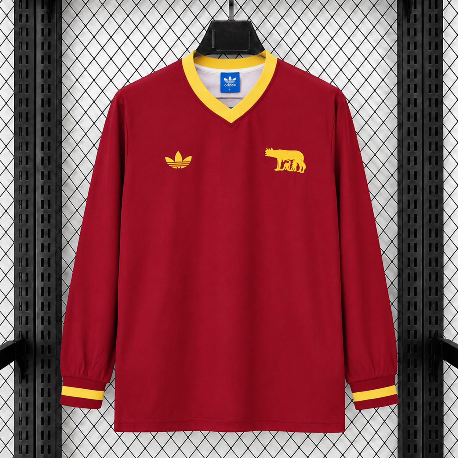 AS Roma 26-27 Centenary Retro Style Long Sleeves Jersey - JerseysGala