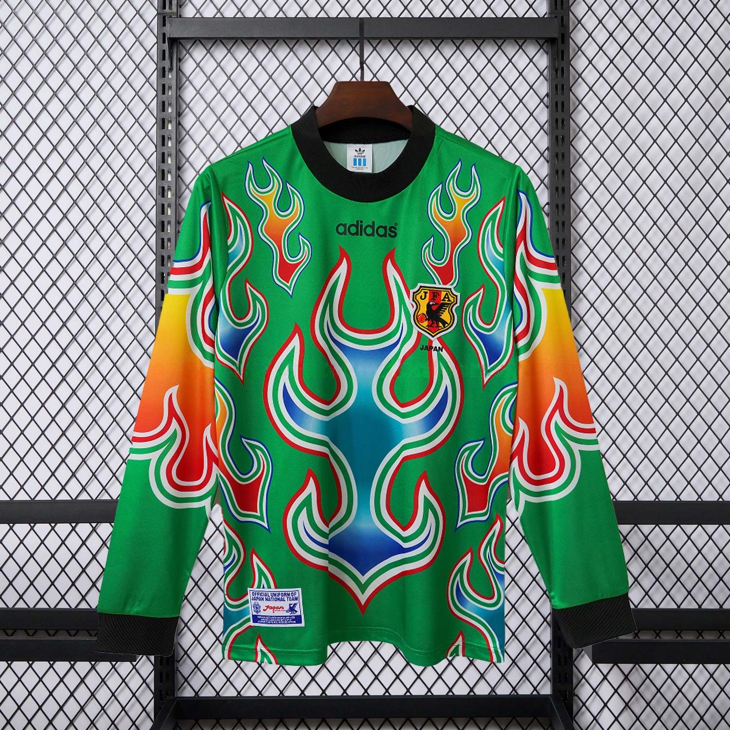 Retro Japan 1998 Green Goalkeeper Long Sleeves Jersey - JerseysGala